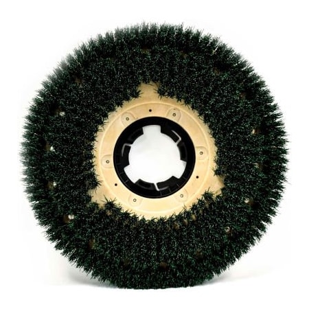 The Malish Corporation Malish 18" MAL-GRIT SCRUB Grit Brush w/NP-9200 Clutch Plate, Green 813018NP